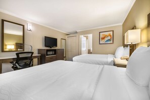 Standard Room, 2 Queen Beds, Non Smoking, Microwave | Desk, iron/ironing board, free cribs/infant beds, free WiFi