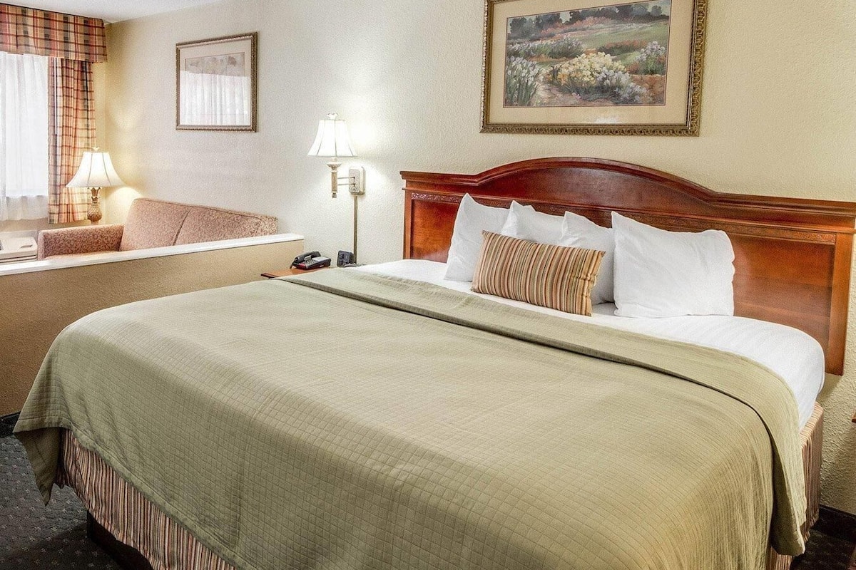 Suite, 1 King Bed with Sofa bed, Non Smoking | Egyptian cotton sheets, premium bedding, pillowtop beds, blackout drapes