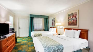 Rom, 2 dobbeltsenger, ikke-røyk | Sengetøy av topp kvalitet, skrivebord og strykejern/-brett