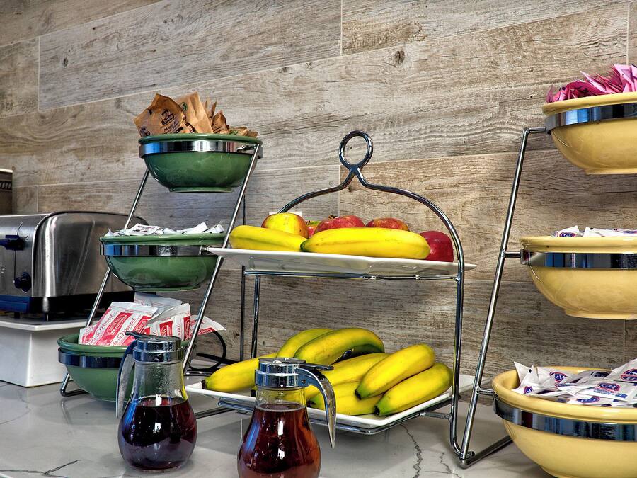 Free daily self-service breakfast