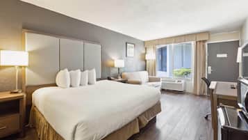 Premium bedding, pillowtop beds, in-room safe, desk