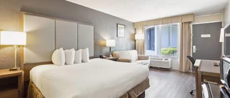 Premium bedding, pillow-top beds, in-room safe, desk