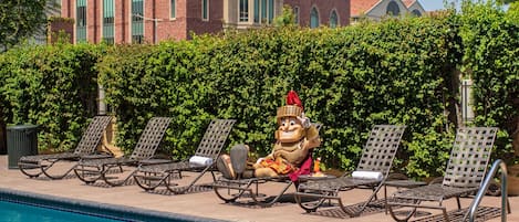 Outdoor pool, open 8:00 AM to 10:00 PM, pool umbrellas, sun loungers