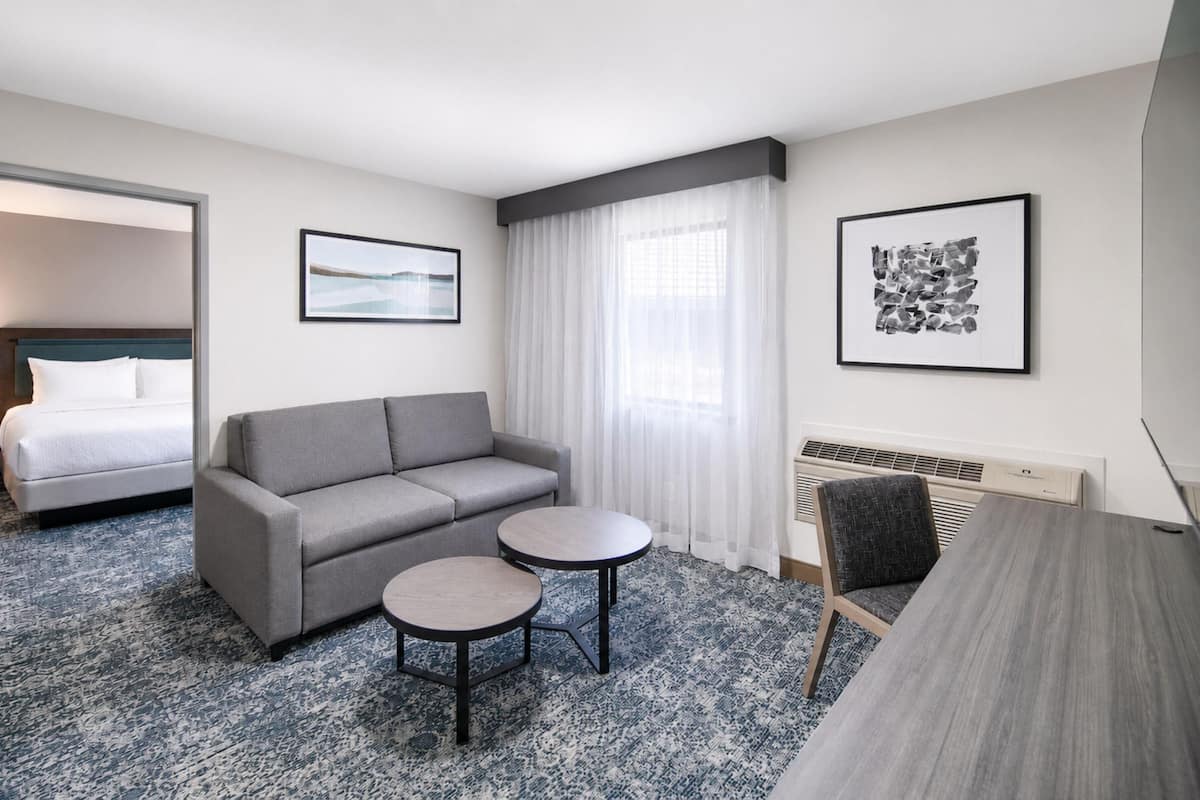 Suite, 1 Bedroom | Living area | 37-inch LCD TV with cable channels, TV
