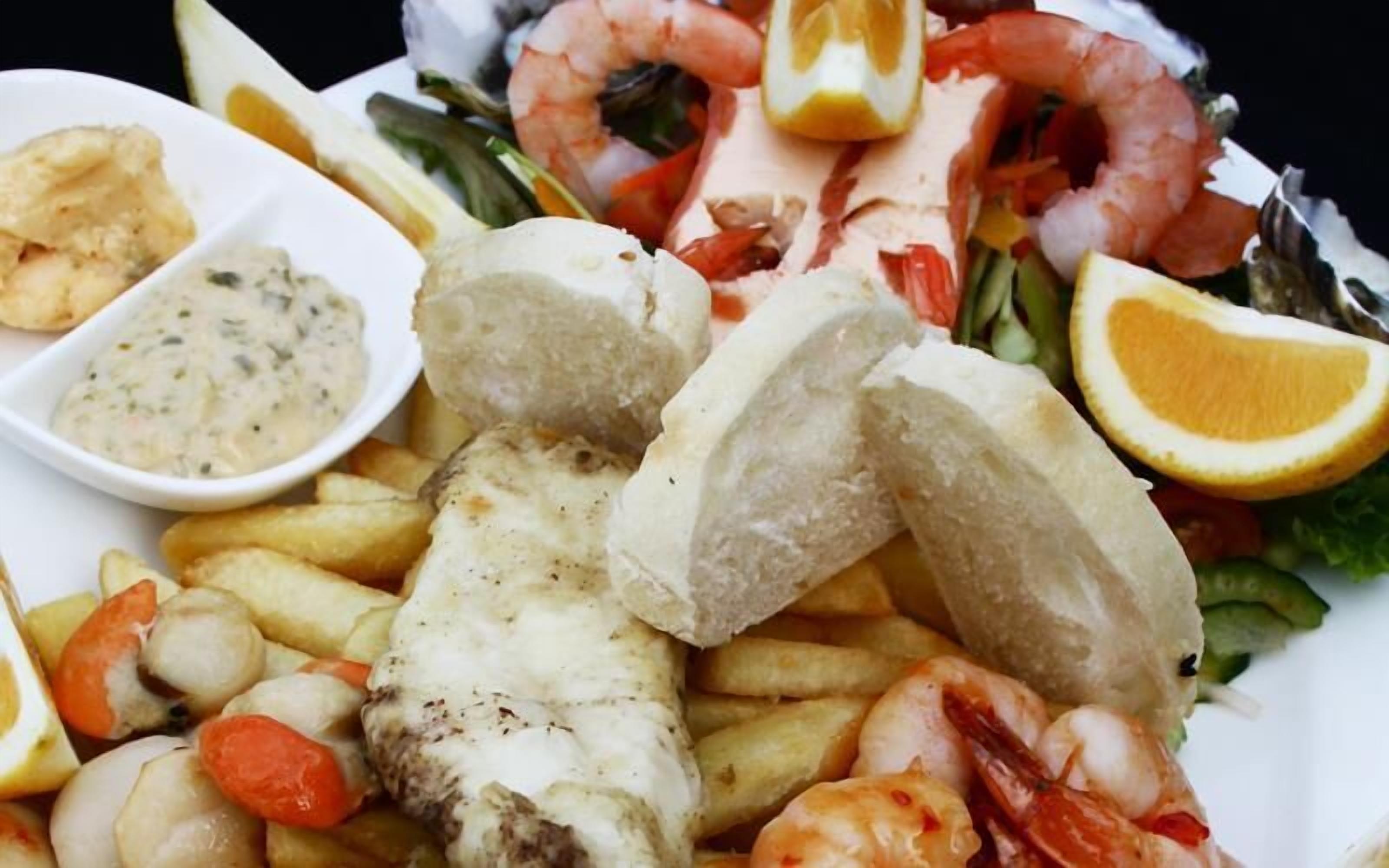 breakfast and dinner served, sea views