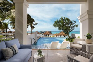 East Bay Beachfront Swim-up Butler Suite (BSUP) | Udsigt fra værelset
