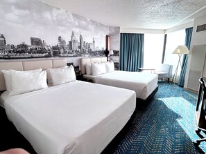 Deluxe Room, 2 Double Beds, Non Smoking | Premium bedding, in-room safe, desk, laptop workspace