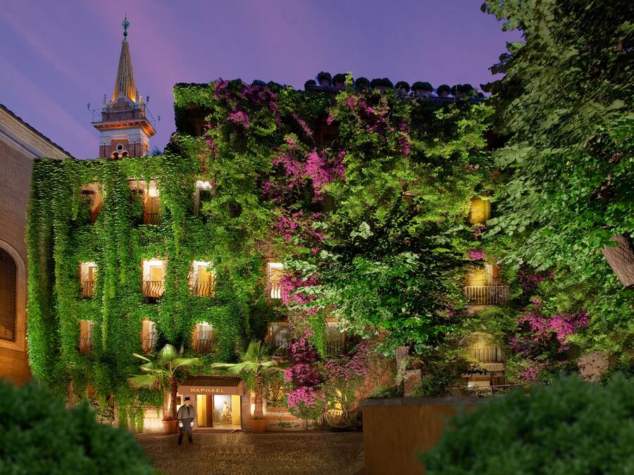 Front of property - evening/night