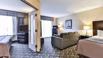 Premium bedding, pillowtop beds, individually furnished, desk