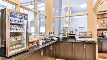 Free daily buffet breakfast