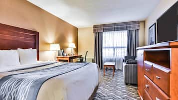 Premium bedding, pillow-top beds, individually furnished, desk