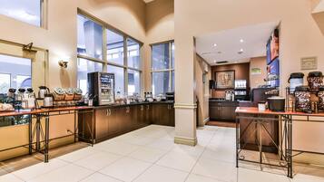 Free daily buffet breakfast