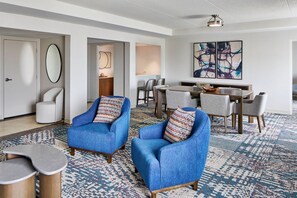 Presidential Suite, 1 King Bed with Sofa bed | 1 bedroom, premium bedding, desk, laptop workspace