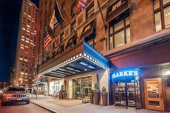 Front of property - evening/night at Empire Hotel