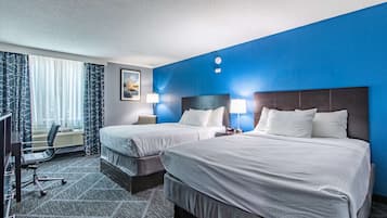Blackout drapes, soundproofing, iron/ironing board, rollaway beds