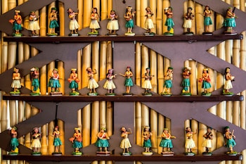 On the beach, beach umbrellas, beach massages at Sheraton Kauai Resort