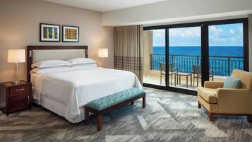 Deluxe Suite, 1 Bedroom, Oceanfront (1 King) | 1 bedroom, in-room safe, iron/ironing board, free cribs/infant beds