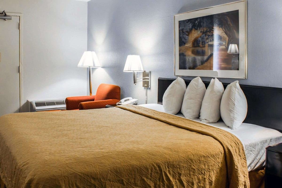Room, 1 King Bed, Accessible, Non Smoking | Desk, iron/ironing board, free WiFi, bed sheets