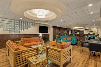 Hotel entrance and lobby at Airport Honolulu Hotel, Trademark Collection by Wyndham