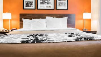 Escritorio, wifi gratis y ropa de cama