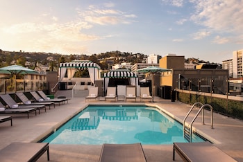 Outdoor pool, open 7:00 AM to 10:00 PM, cabanas (surcharge) at Chamberlain West Hollywood