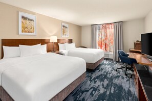 Room, 2 Queen Beds | 1 bedroom, premium bedding, down comforters, in-room safe