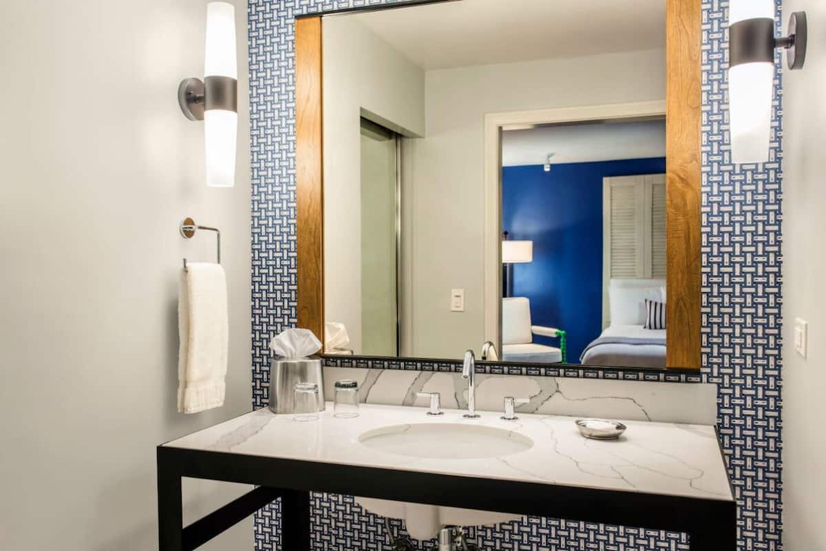 Bathroom | Eco-friendly toiletries, hair dryer, towels, soap