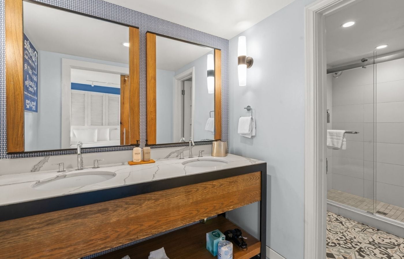 Suite, 1 kingsize bed, open haard (Bayside) | Badkamer