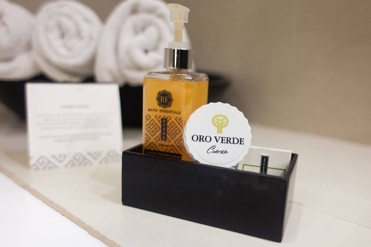 shower, rainfall showerhead, eco-friendly toiletries, hair dryer