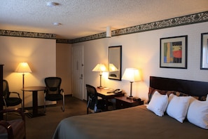 Standard Room, 1 King Bed | Desk, blackout curtains, iron/ironing board, free cots/infant beds