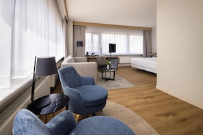 1 sovrum, sängtillbehör av högsta kvalitet och minibar