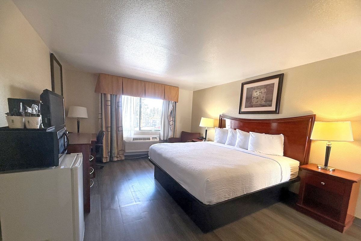 Room, 1 King Bed, Non Smoking | Iron/ironing board, free WiFi, bed sheets