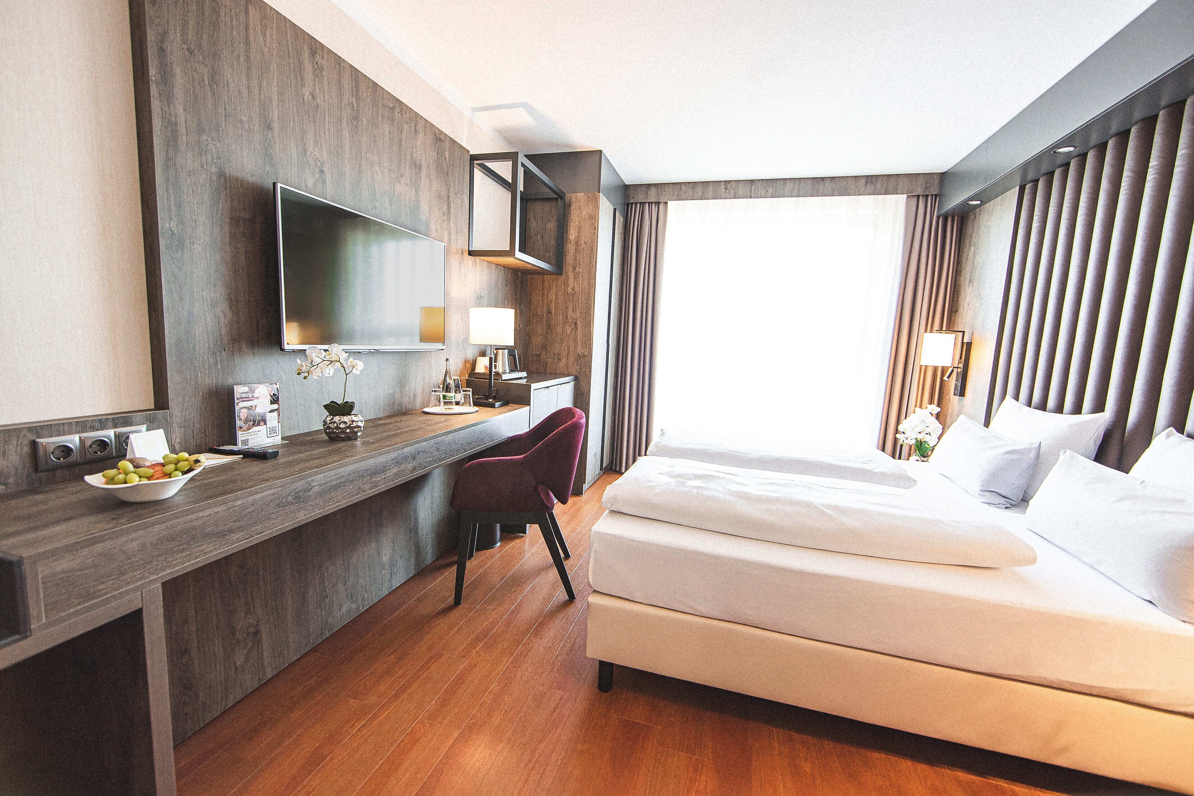 Minibar, in-room safe, desk, blackout drapes