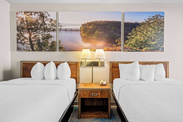 Upgraded, Room, 2 Double Beds, Non Smoking | Desk, iron/ironing board, rollaway beds, free WiFi