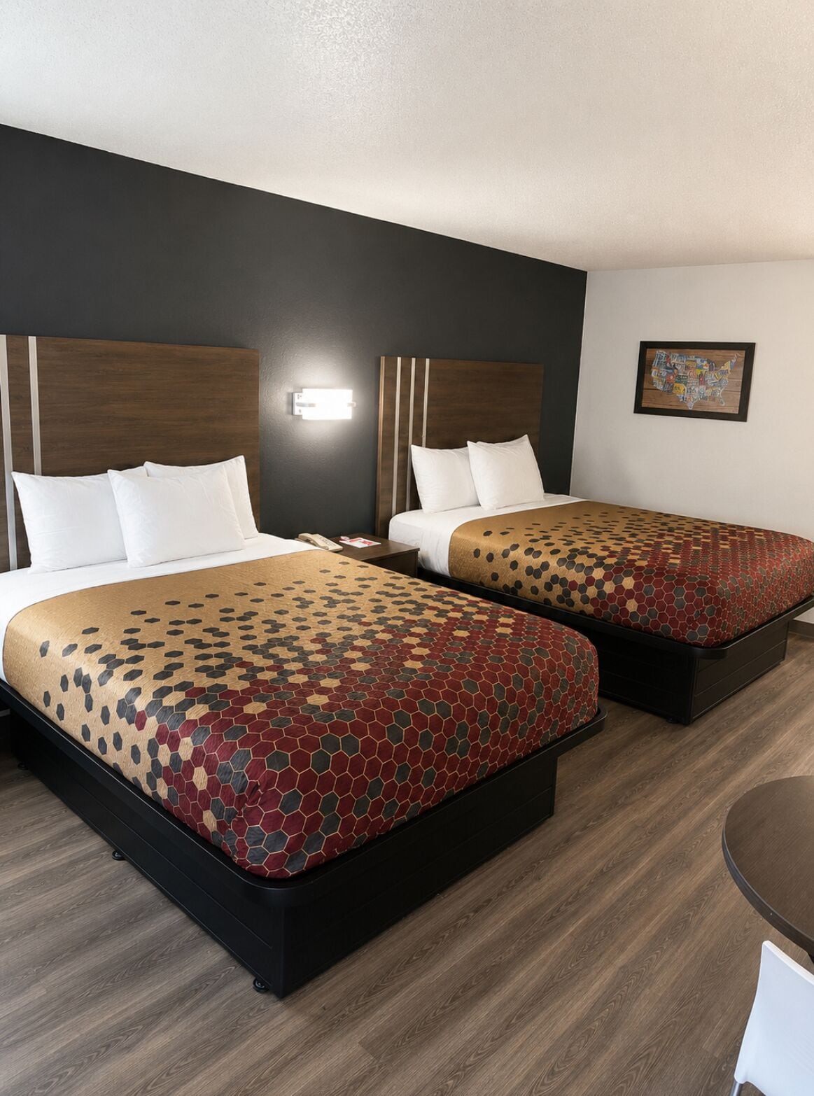 Premium bedding, pillow-top beds, iron/ironing board, free WiFi