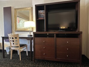 Junior Suite, 2 Queen Beds | Living area | TV, pay movies