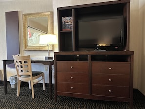 Junior Suite, 2 Queen Beds | Living area | TV, pay movies