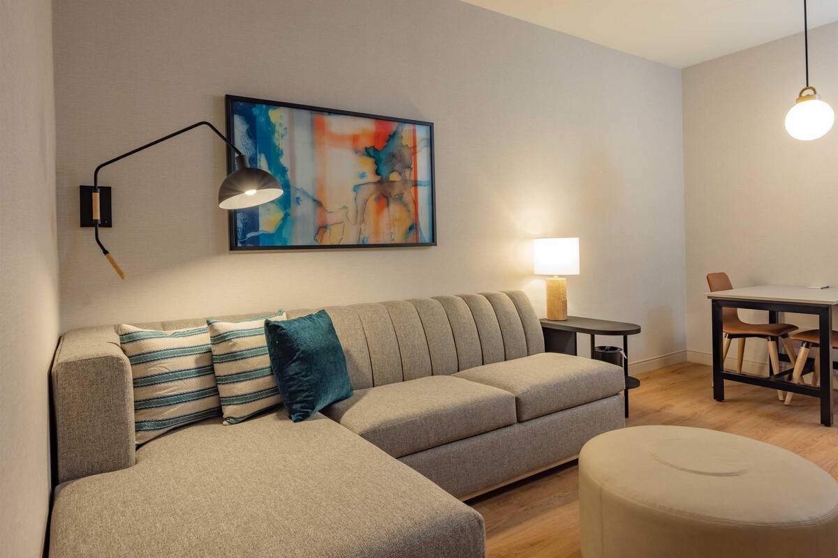 Room, 1 King Bed with Sofa bed | 1 bedroom, desk, laptop workspace, blackout drapes