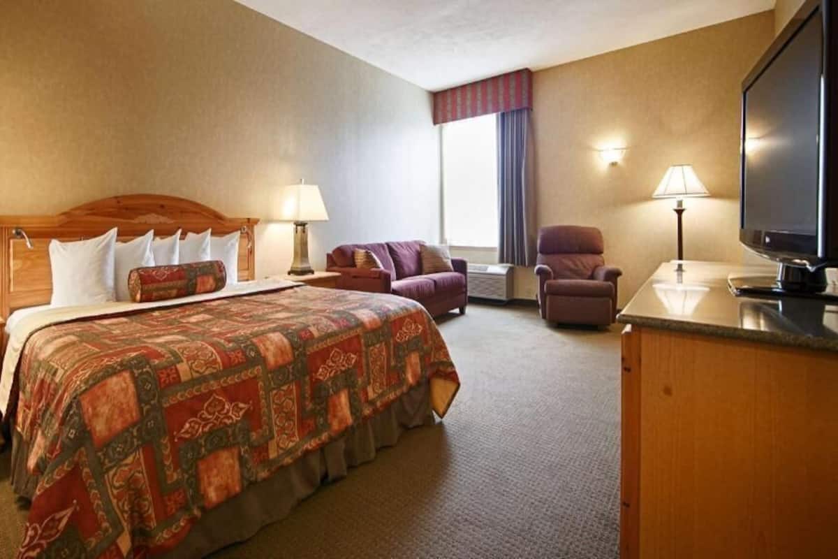 In-room safe, blackout curtains, iron/ironing board, cots/infant beds