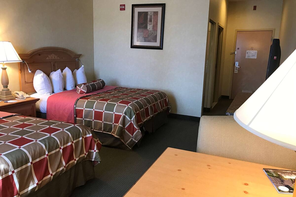 In-room safe, blackout curtains, iron/ironing board, cots/infant beds