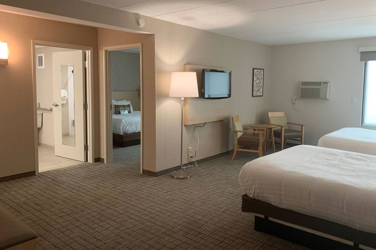 In-room safe, desk, blackout drapes, iron/ironing board