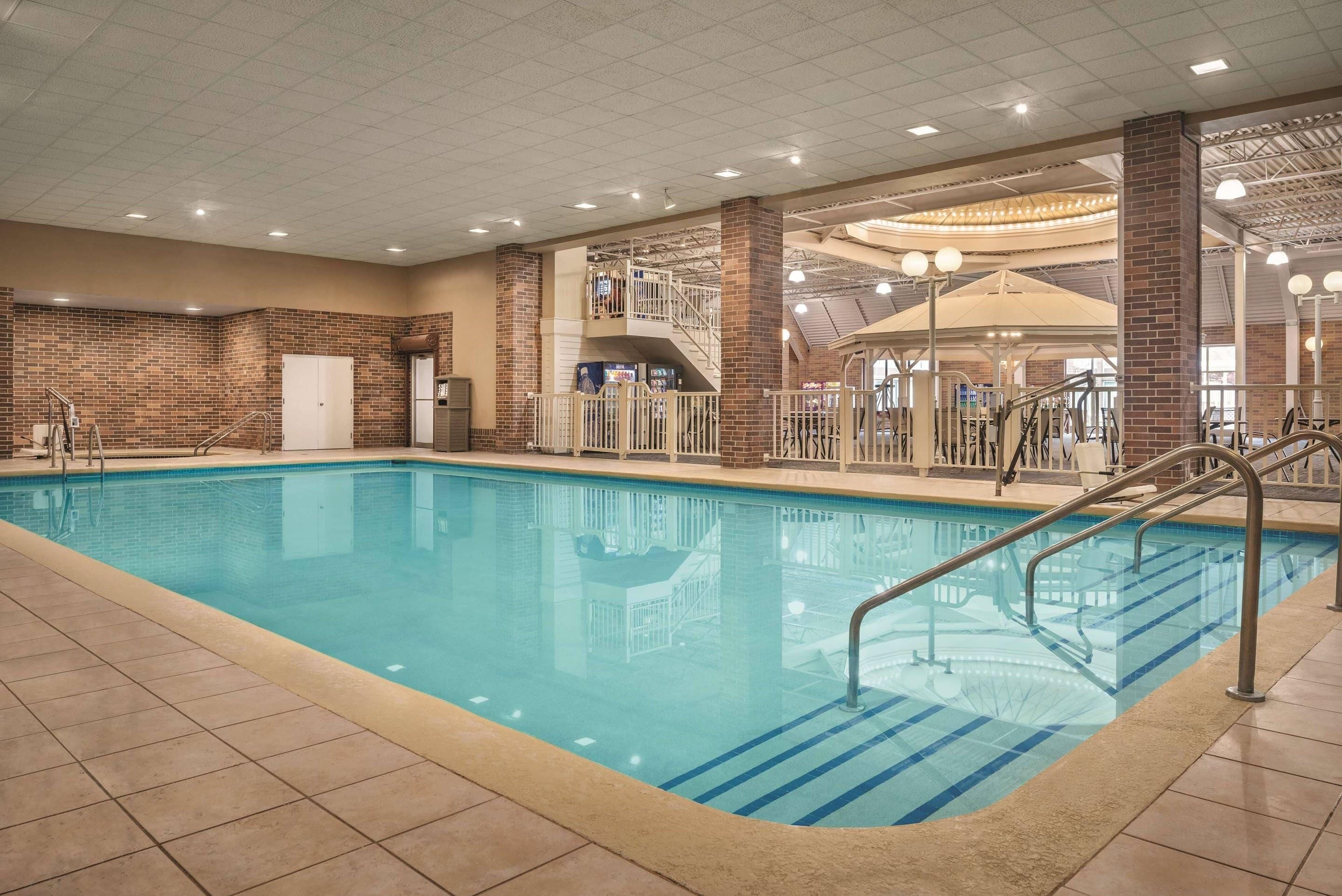 Indoor pool, open 6:30 AM to 11:00 PM, sun loungers