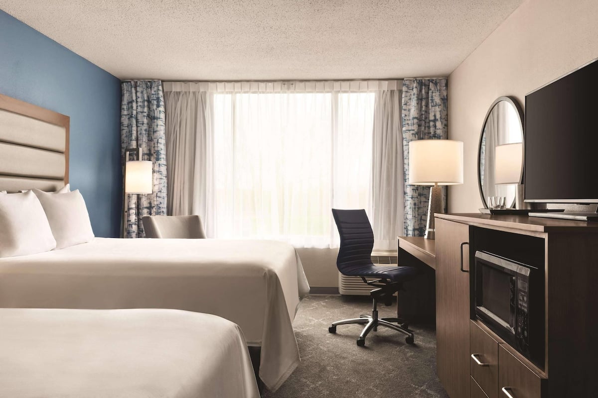 Room, 2 Queen Beds, Non Smoking | Premium bedding, in-room safe, desk, blackout curtains