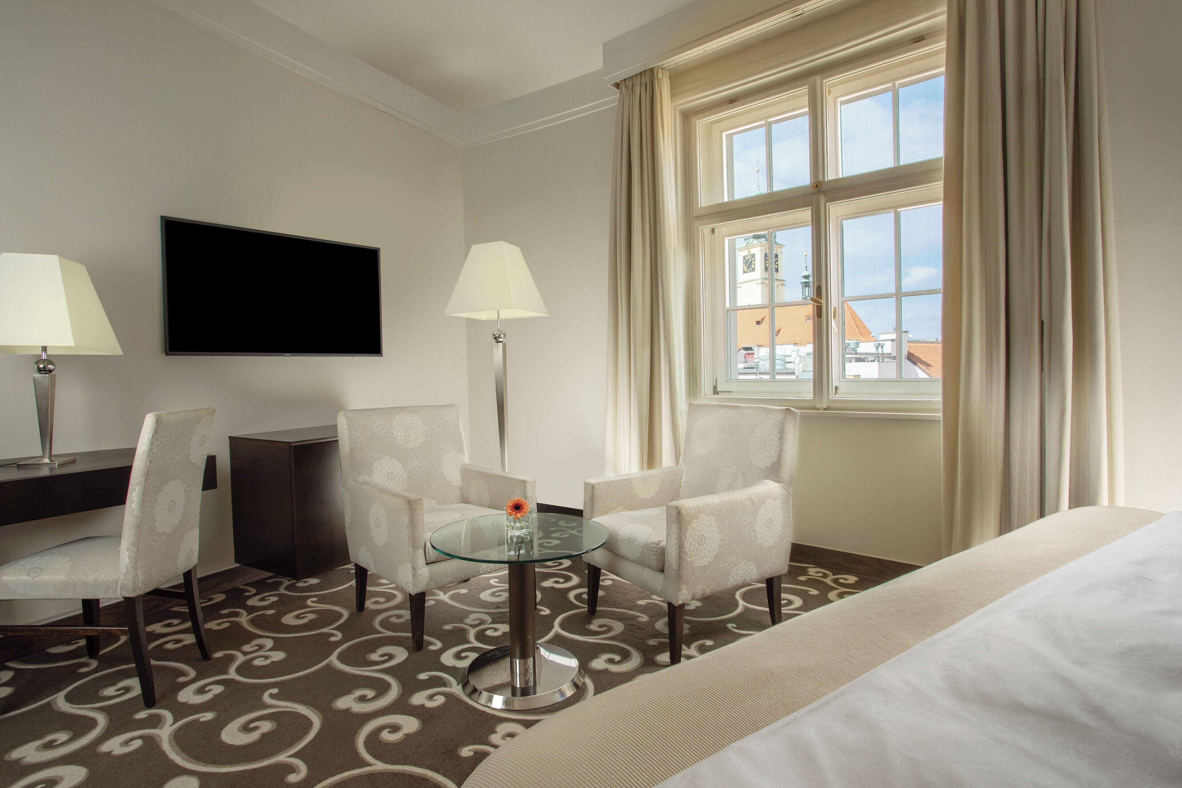 city double or twin room | in-room safe, desk, blackout curtains, free wifi