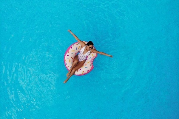 Outdoor pool, open 9:00 AM to 11:00 PM, pool umbrellas, sun loungers