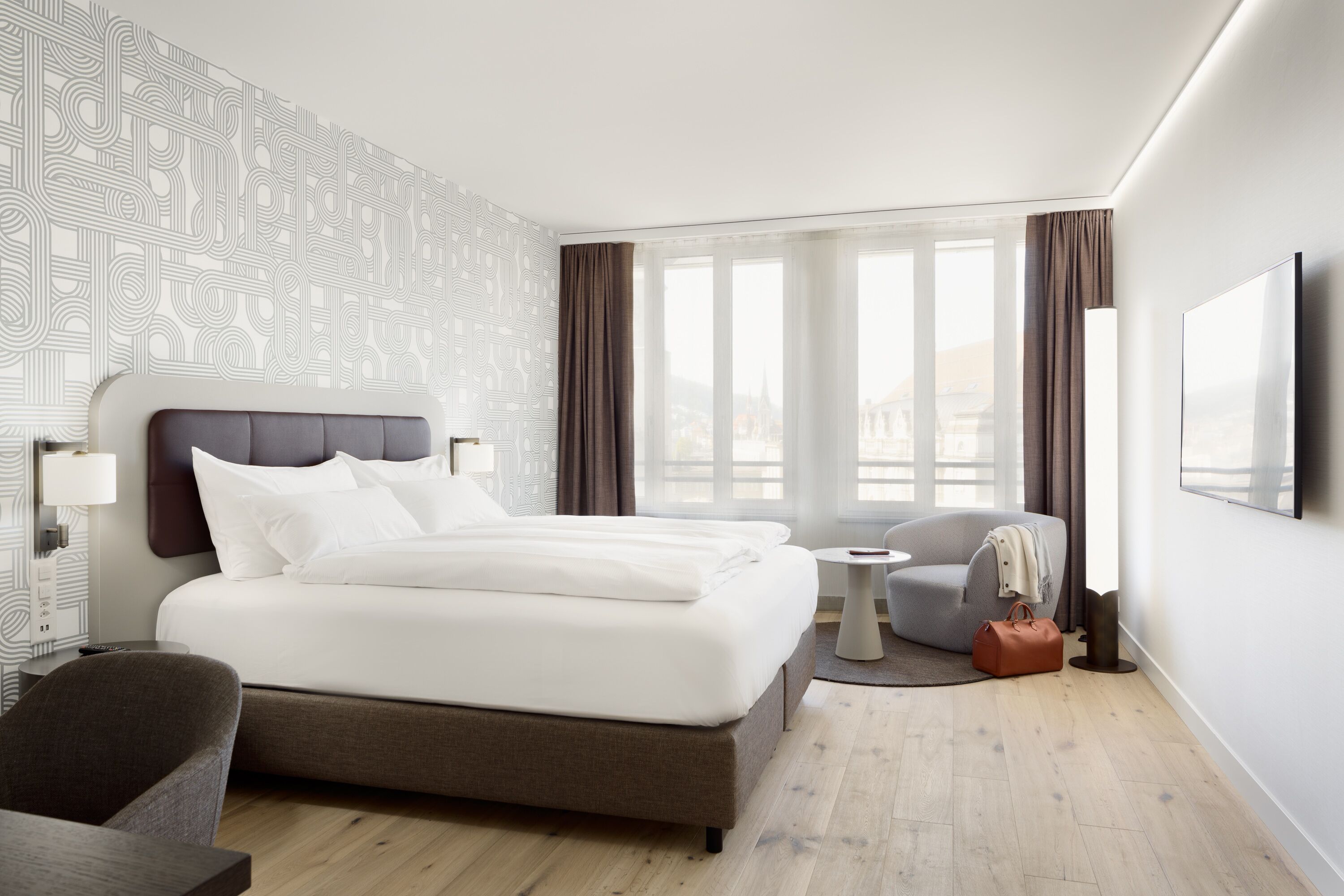 Literie de qualité supérieure, couette en duvet d'oie