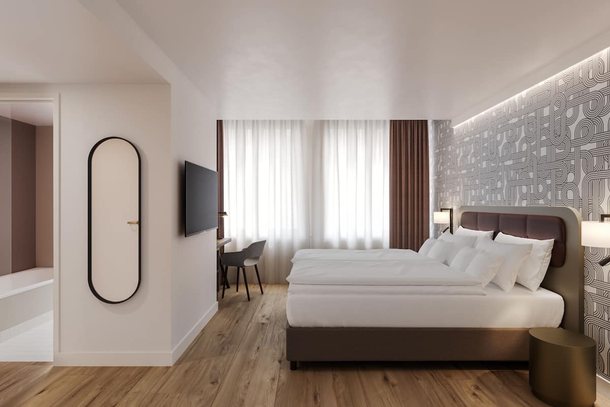 Premium bedding, down duvets, in-room safe, individually decorated