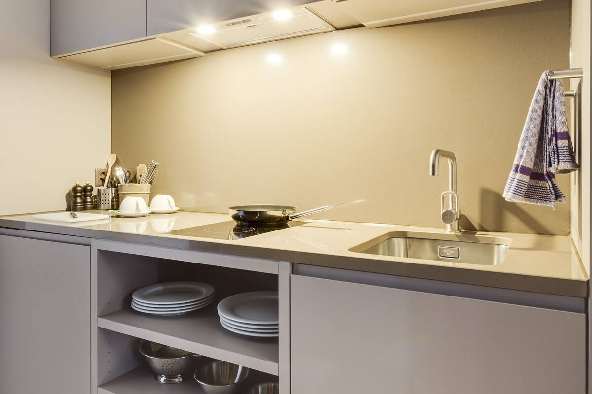 exclusive apartment, 1 bedroom, non smoking, kitchen | private kitchenette | espresso maker, electric kettle