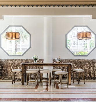 Reception area at Essex House By Clevelander