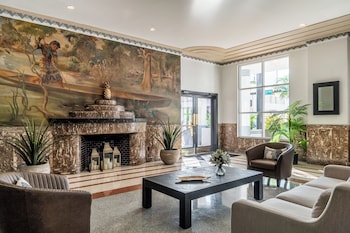 Reception area at Essex House By Clevelander